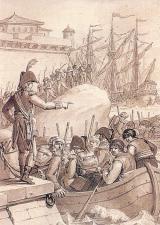 Les Anglais abandonnent l'le de Walcheren (Musee Malmaison)